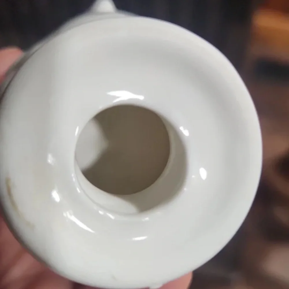 White Ceramic Egg Cups with Spoons